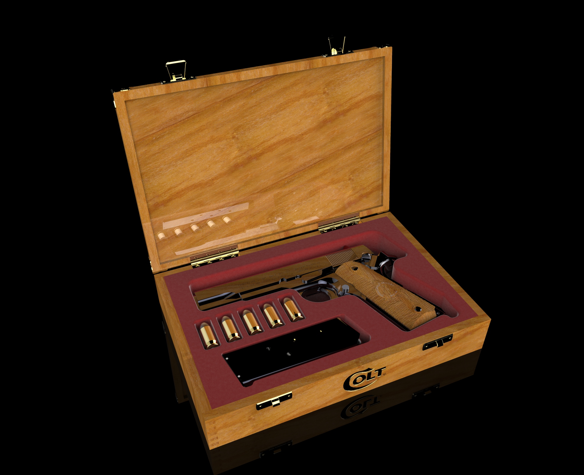 柯尔特M1911展示盒